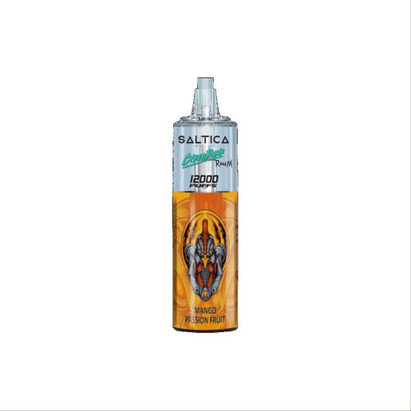 Saltica Cyberpunk 12000 puf, taze mango ve tutku meyvesi lezzetli kullan-at vape.