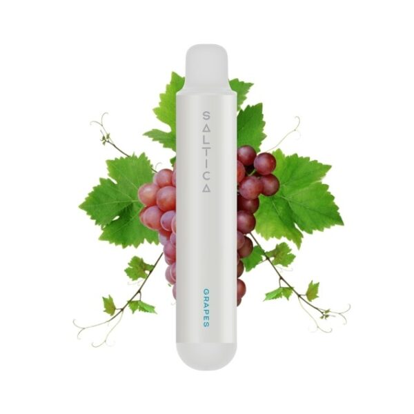 Saltica Pearl Grapes 600 kullan-at vape, 20 mg salt nikotin ile yoğun üzüm lezzeti sunar. Hazır kullanımlı bu kalem, 600 pufta sorunsuz keyif sağlar.