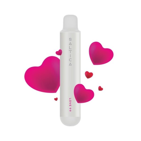 Saltica Pearl Love 99 600 kullan-at vape, 20 mg salt nikotin ile lezzetli ve pratik bir deneyim sunar.