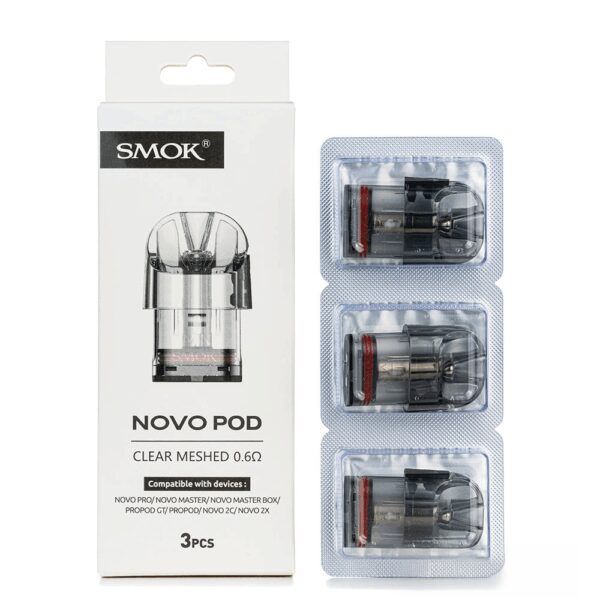 Smok Novo Clear Pod Kartuş, uzun ömürlü ve sızdırmaz yüksek performans sunar.
