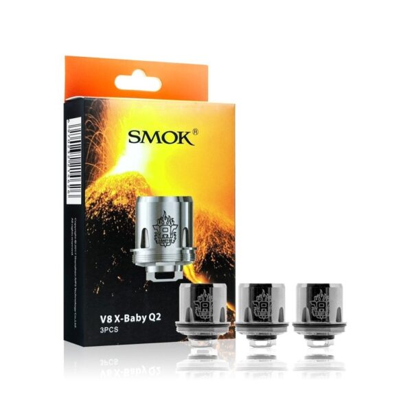 SMOK TFV8 X-Baby uzun ömürlü ve üstün buhar kalitesi sunan yüksek performanslı atomizer başlığı.