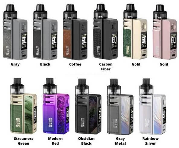 Voopoo Drag E60 Pod Mod Renk Seçenekleri
