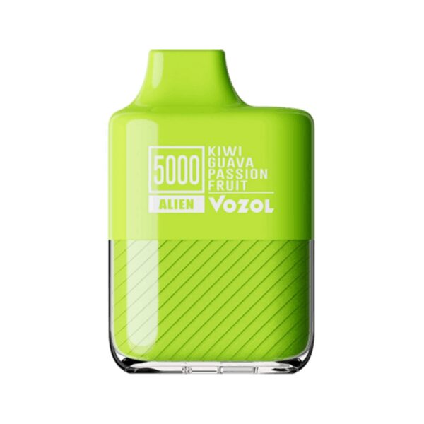 Vozol Alien 5000 kullan-at pod, egzotik meyve lezzeti ve yüksek kapasiteli salt nikotin sunar.