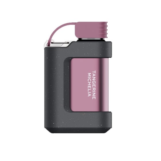 Taze mandalina ve egzotik çiçek aromalı yüksek kapasiteli salt nikotinli kullan-at cihaz.