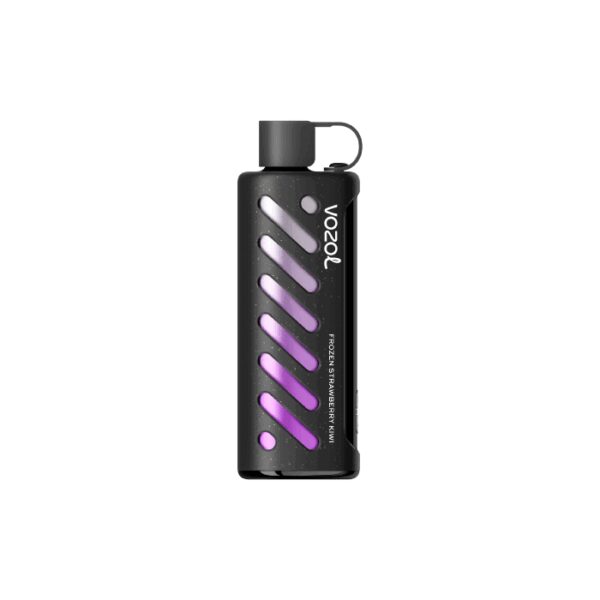 Dondurulmuş çilek kivi aromalı, 25000 pufluk tükenebilir salt nikotin cihazı.