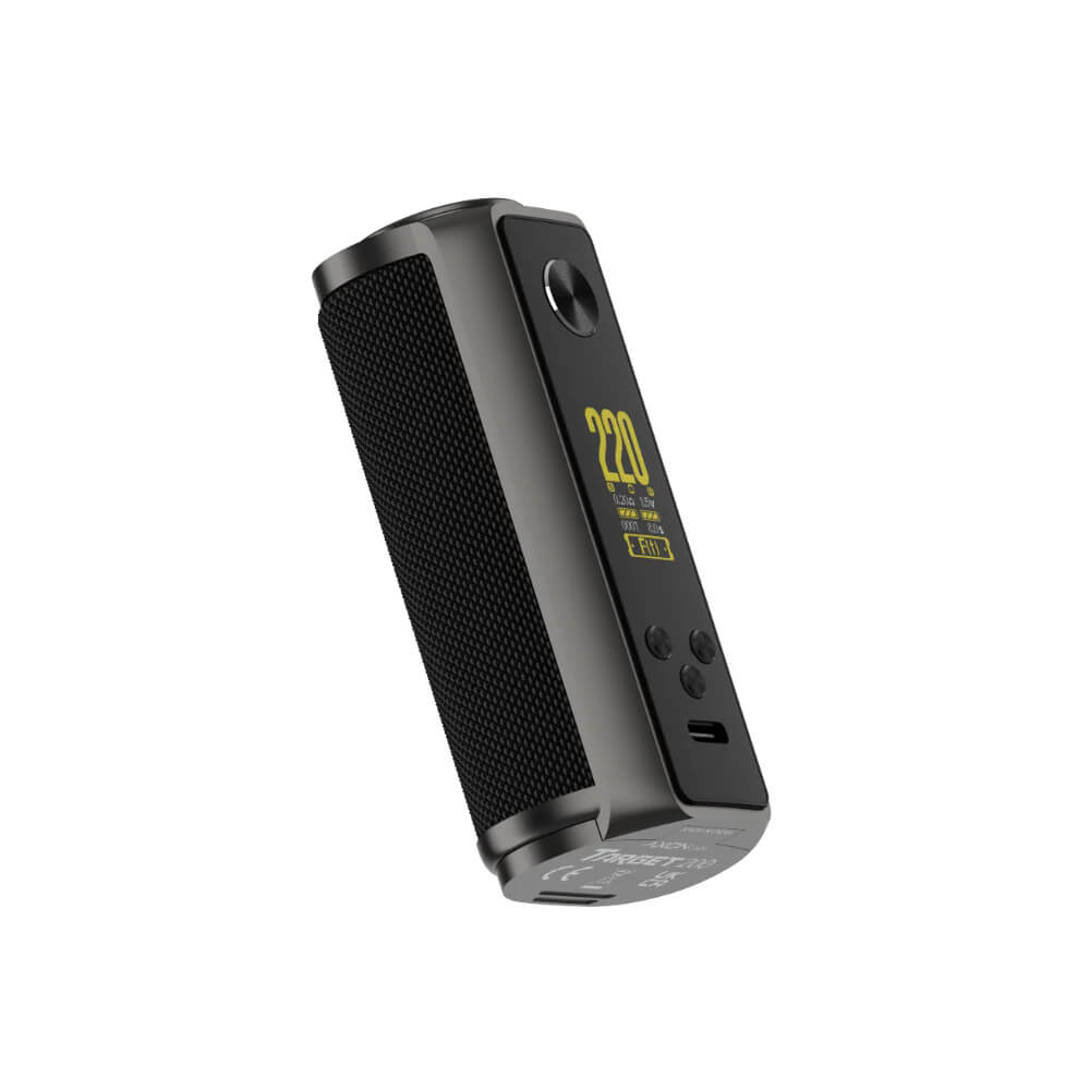 220W güç ve AXON çipli mod, zengin aromalı yoğun buhar için.